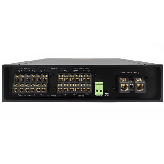 ZAPCO ADSP-Z16 IV-12A Zintegrowany 16-kanałowy DSP / 12-kanałowy wzmacniacz klasy D 16-kanałowy procesor DSP, 12-kanałowy wzmacniacz, 8 wejść RCA, 4 w